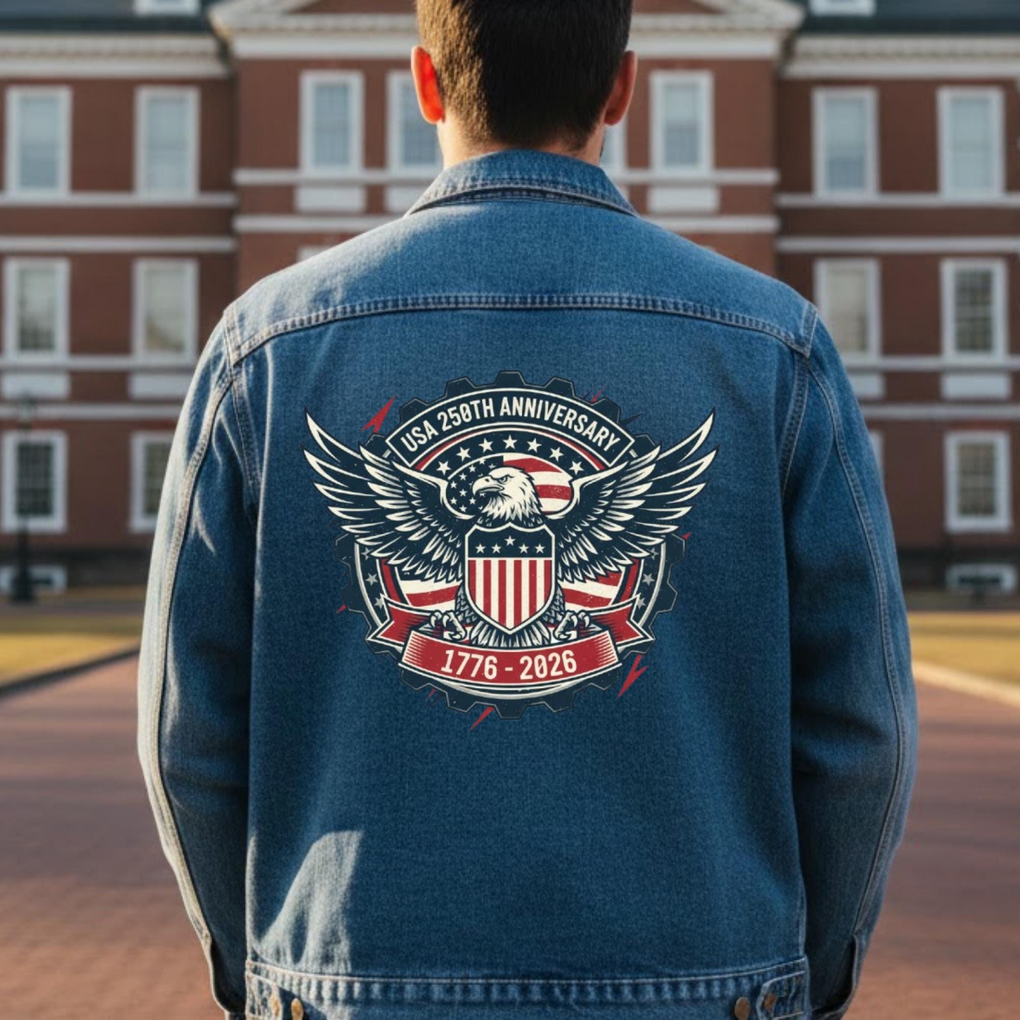 Buy Eagle Denim Jacket Online In India - Etsy India