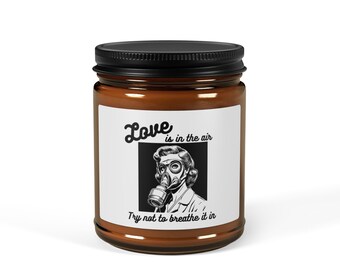 L'amour est dans l'air | Bougie de soja en pot ambré