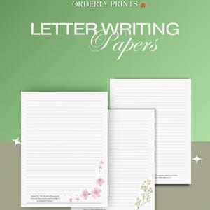 JW Engelse briefpapier met schrift (8,5 x 11 inch)