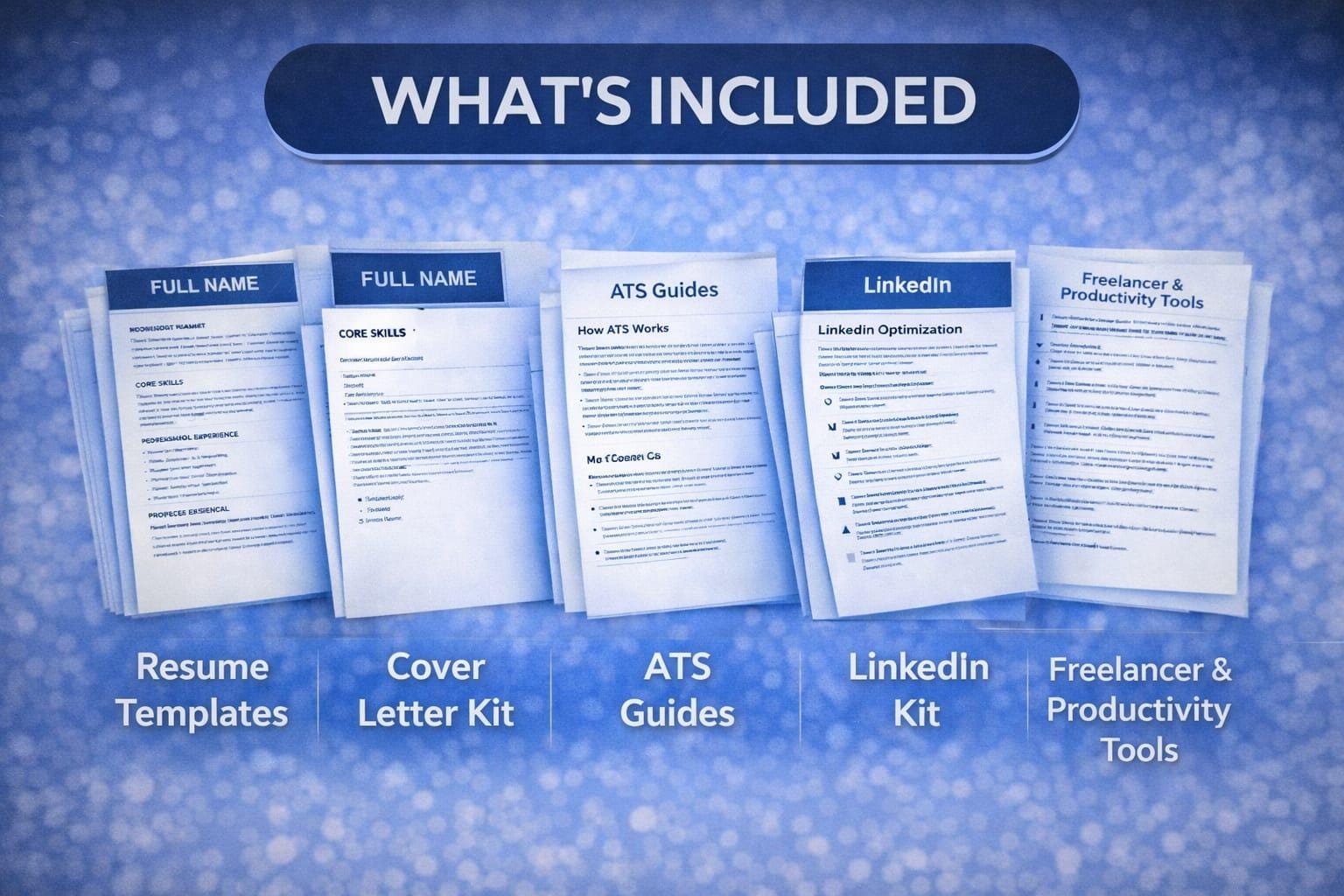 ATS Resume Template Word | Professional CV & Cover Letter | Editable ...