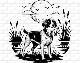 Rabbit Hunting SVG | Digital Download | Rabbit Hunter SVG | Rabbit Hunting Sublimation PNG | Beagle png | Hunting Dog png | Dxf Png Jpg Ai