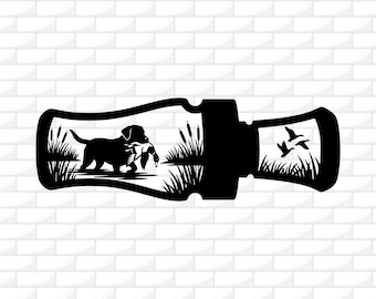 Duck Call Svg | Duck Hunting Svg | Hunting Dog Svg | Hunting Clipart | Duck Whistle Silhouette | Cricut File | Engraving | Digital Download