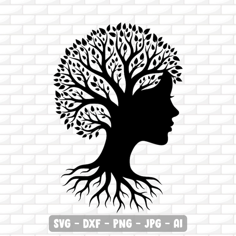 Woman Tree Svg | Mother Nature Svg | Women Empowerment Svg | Tree With ...