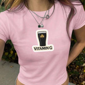 Women's Baby Tee, Vitamin G Shirt, Funny Irish Beer Baby Tee, Guinness Shirt, St Patricks Day Tee, Beer Lover Tee image 3