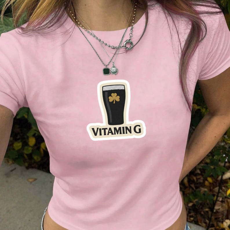 Women's Baby Tee, Vitamin G Shirt, Funny Irish Beer Baby Tee, Guinness Shirt, St Patricks Day Tee, Beer Lover Tee image 3