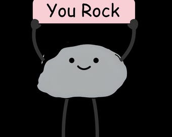 You rock PNGImage File -Instant download for Shirts, Stickers, Bookmarks, Tote Bags, Cups,Tumblers,Pillows.