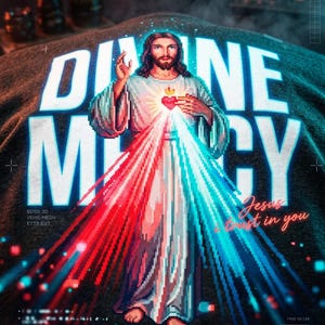 Divine Mercy Jesus I Trust In You PNG (Digital Download)