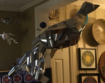Metal Woven Peace Bird: EXTRA LARGE