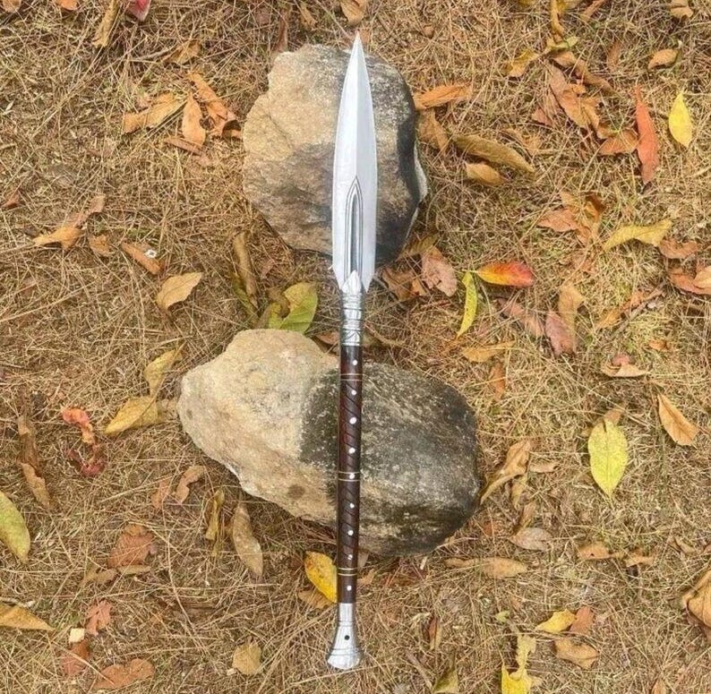 Heavy Duty Boar Spear - Carbon Steel Hunting Spear - Bushcraft Survival ...
