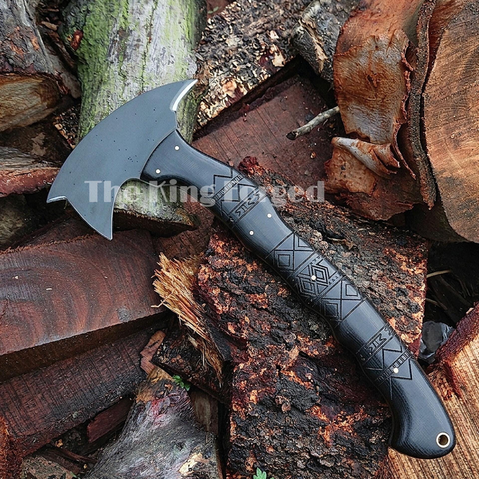 04276万軍-トマホーク-高炭素鋼 古兵器　刀装具　日本刀　模造刀 狩猟 斧 Tomahawk tactical - Etsy 日本