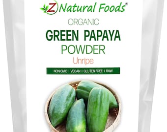 Polvo de papaya verde (sin madurar) - Orgánico