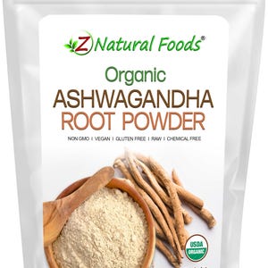 Ashwagandha Root Powder - Organic front of the bag image  1 lb