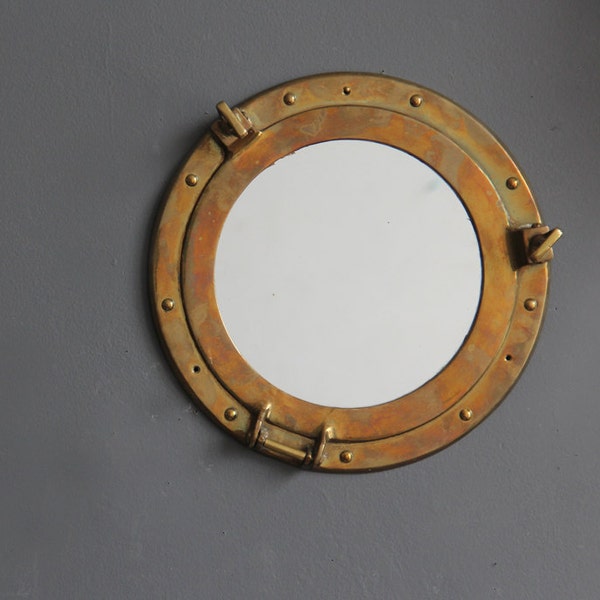 Brass Porthole Mirror