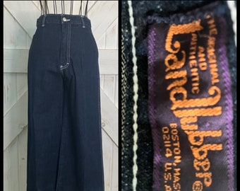 70's Vintage Landlubber Dark Blue Jean Denim Pants 9 AMAZING!!!