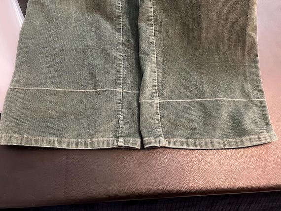 70's Vintage Landlubber Green Corduroy Hippie Ove… - image 8