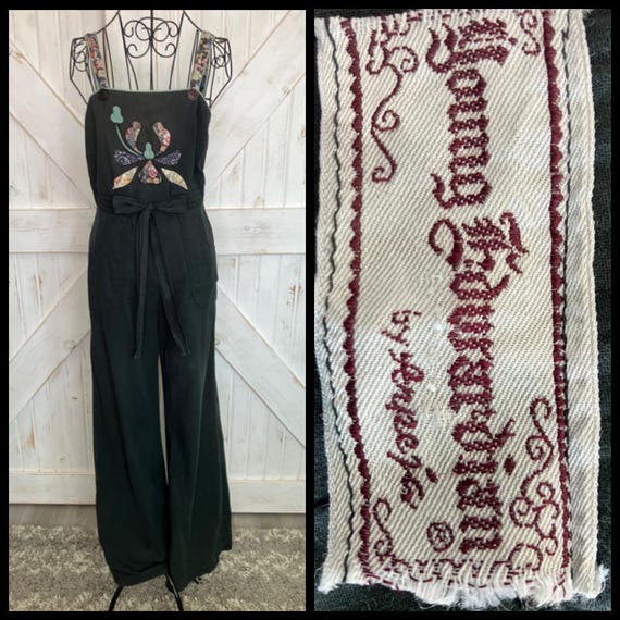 70's Vintage Young Edwardian Arpeja Black Rainbow… - image 1