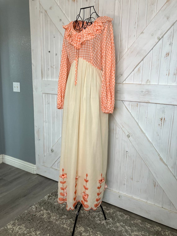 70's Vintage Candi Jones California Peach Orange Whit… Gem