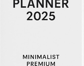 Studieplanner 2025: minimalistisch afdrukbaar A4-formaat (pdf)