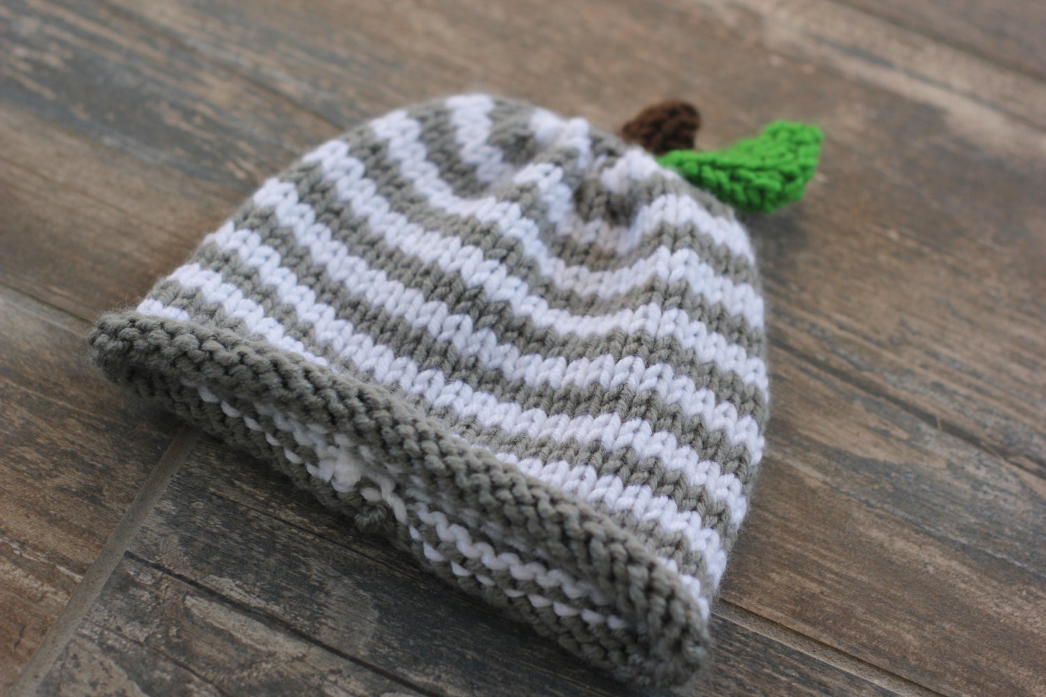 Gender Neutral Baby Hat Pattern, Team Green Baby Hat, Gender Neutral