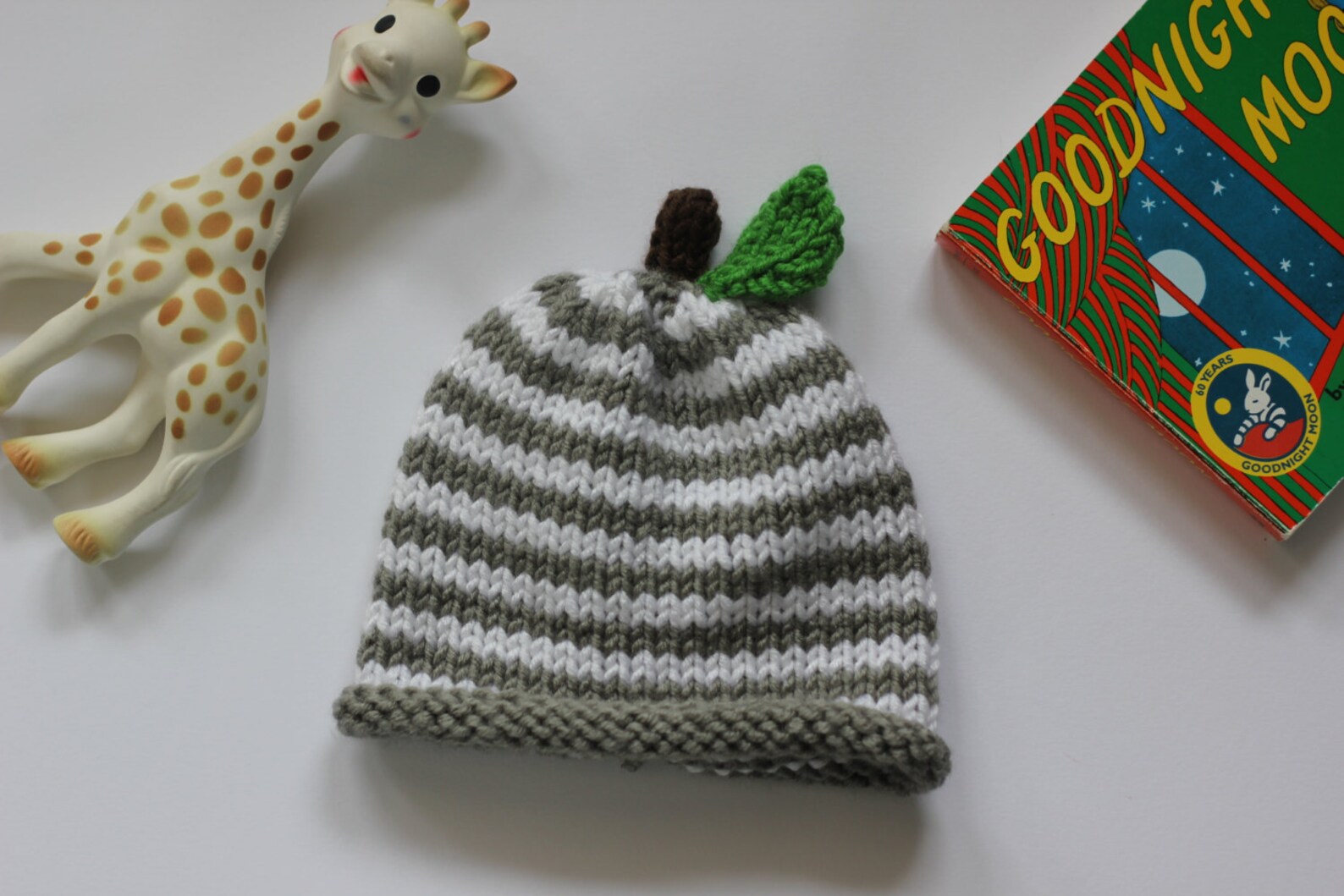 Gender Neutral Baby Hat Pattern, Team Green Baby Hat, Gender Neutral
