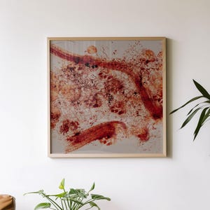 Impresión abstracta MAKEMAKE - Paisajes cósmicos únicos - Cuerpos celestes - Arte mural contemporáneo - Regalo de astronomía y astrología