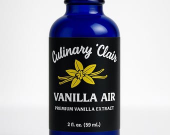 Vanilla Air- Small Batch Vanilla Extract, 2oz Blue Bottle