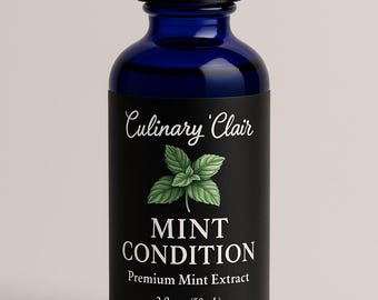 Mint Condition - Small Batch Garden Mint Extract, 2oz Blue Bottle