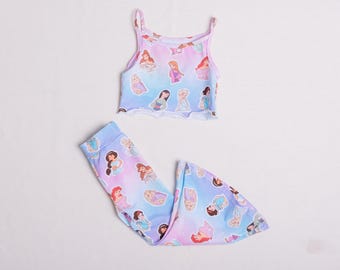 Ensemble débardeur et pantalon évasé Princess