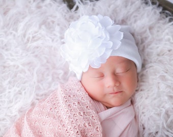Textured Blush Knit Swaddle Wrap /Layering for Newborn Photos, not everyday use,  AND/OR Matching Newborn Hospital Hat, Lil Miss Sweet Pea
