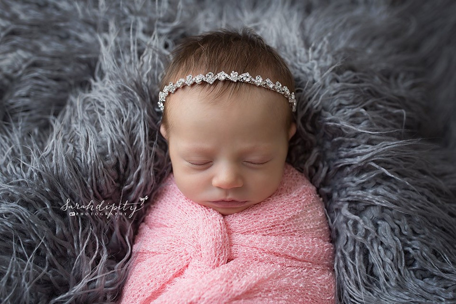 Silver Rhinestone Bling Headband for Photo Shoots Baby Girls Etsy