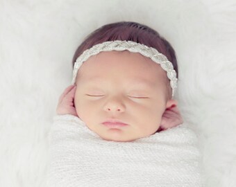 Beaded Rhinestone Headband, newborns, bebe, hairband, foto, photo shoots by Lil Miss Sweet Pea