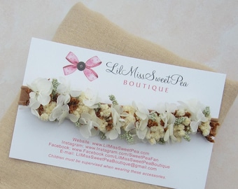 Tan swaddle wrap AND/OR choice of color flower headband, swaddle wrap set, baby shower gift, newborn set,by Lil Miss Sweet Pea