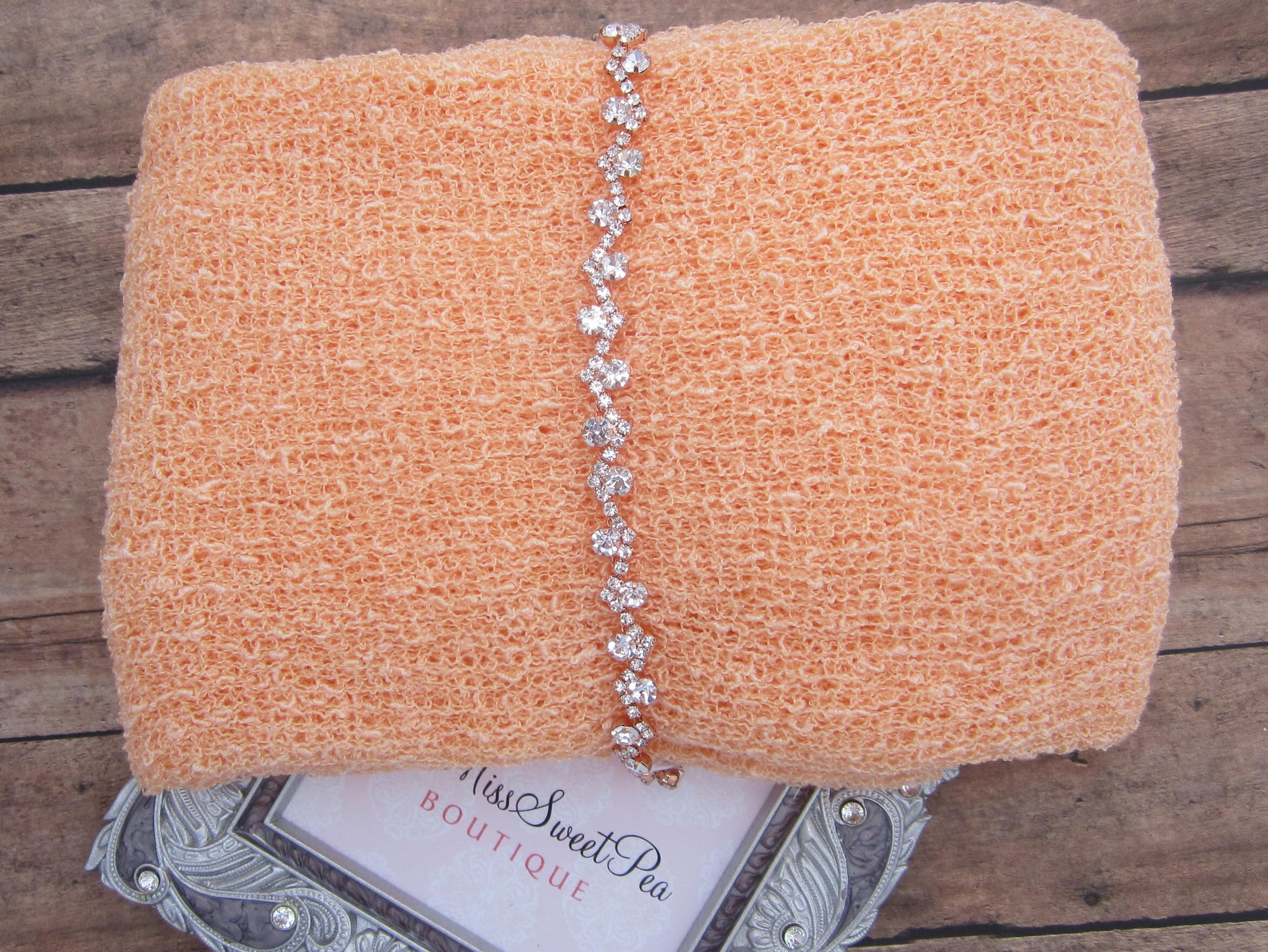 peach rose baby bling