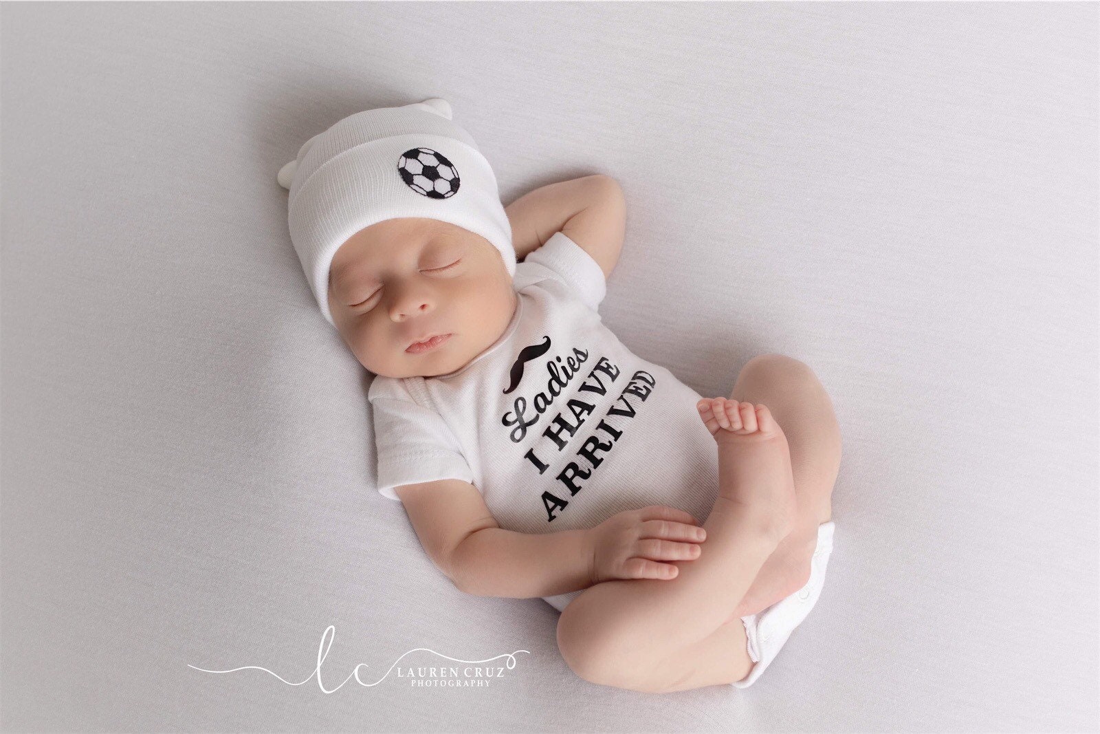 i have arrived newborn outfit
