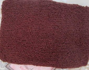 Raisin Brown Stretch Knit Wrap - 12x55 inches laying flat/ up to 39x72 inches when stretched! For boys or girls/ Fall/ by Lil Miss Sweet Pea