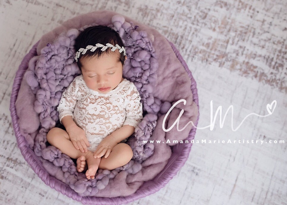 Newborn Lace Romper Unlined And Or Rhinestone Leaf Headband Photoshoot Bebe Baby Bling Bandeau Bebe Lil Miss Sweet Pea