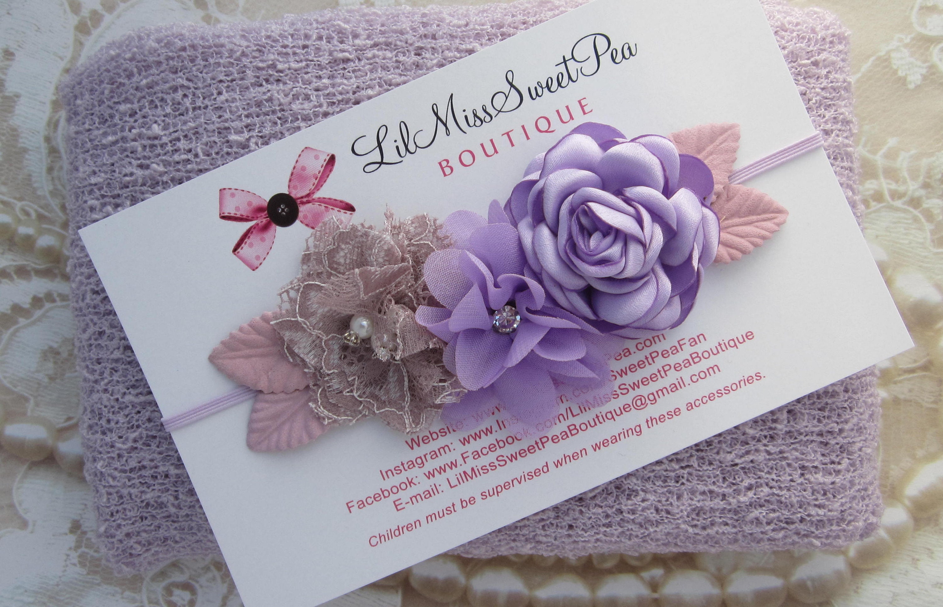 Sorbet Light Purple Newborn Baby Swaddle Wrap And Or Couture Flower Headband Newborn Photos Bebe Bandeau Lil Miss Sweet Pea Sorbet Light Purple Newborn Baby Swaddle Wrap And Or Couture Flower Headband Newborn Photos Bebe Bandeau Lil Miss Sweet Pea
