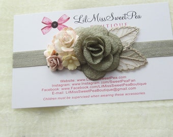 Pale yellow swaddle wrap AND/OR matching headband, newborn photo shoots, handmade, bandeau, swaddle set Lil Miss Sweet Pea