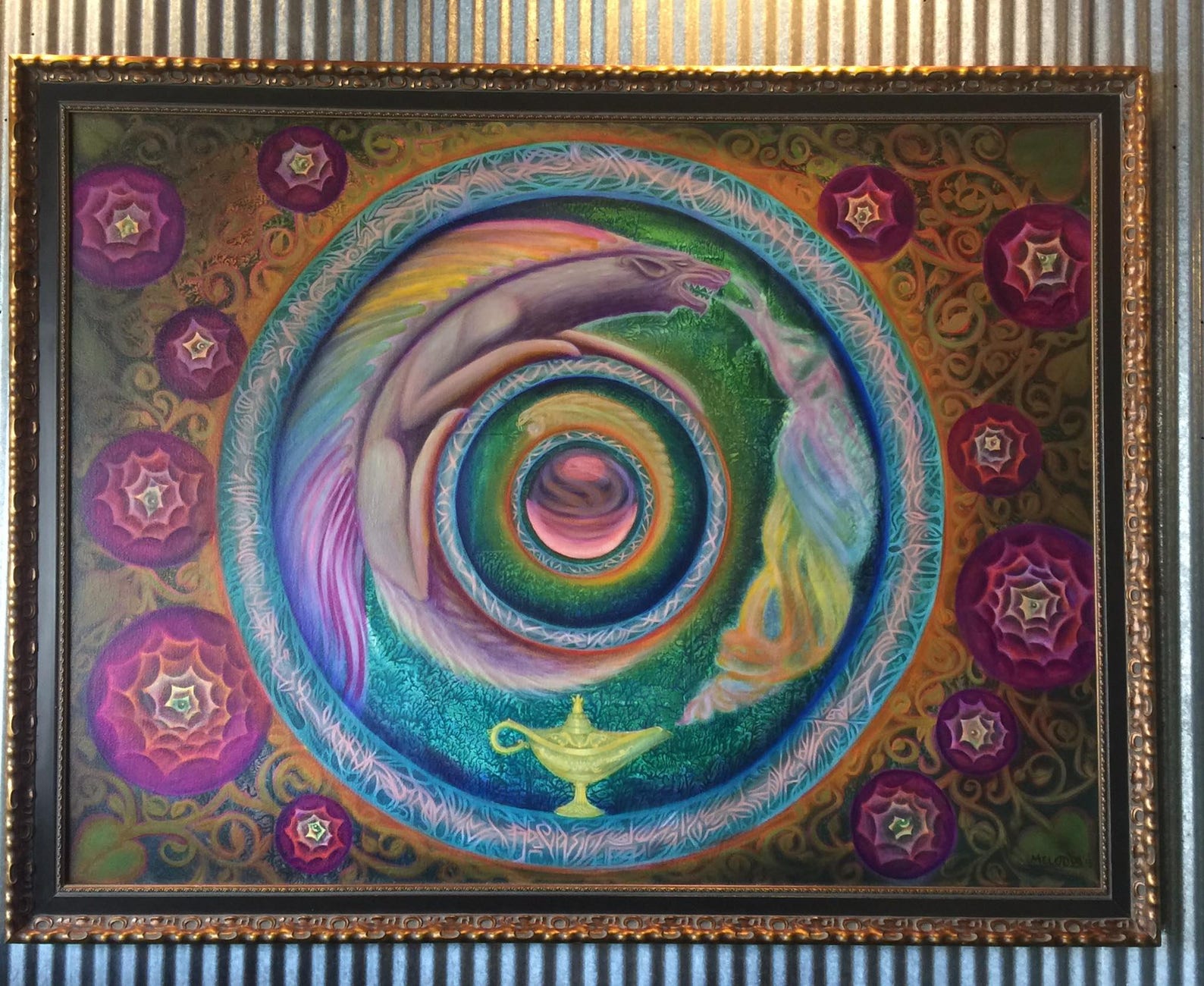 Original Wheel Of Fortune Painting Etsy