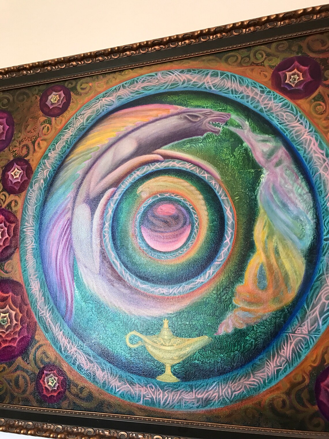 Original Wheel Of Fortune Painting Etsy