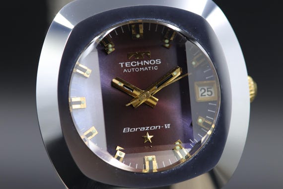 Technos Borazon VI Automatic Date Watch with Cut … - image 11