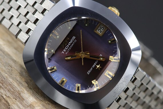 Technos Borazon VI Automatic Date Watch with Cut … - image 4