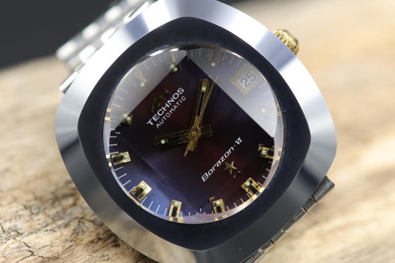 Technos Borazon VI Automatic Date Watch with Cut … - image 10