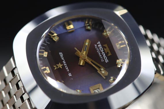 Technos Borazon VI Automatic Date Watch with Cut … - image 12