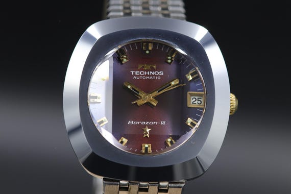 Technos Borazon VI Automatic Date Watch with Cut … - image 15