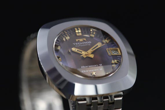 Technos Borazon VI Automatic Date Watch with Cut … - image 20