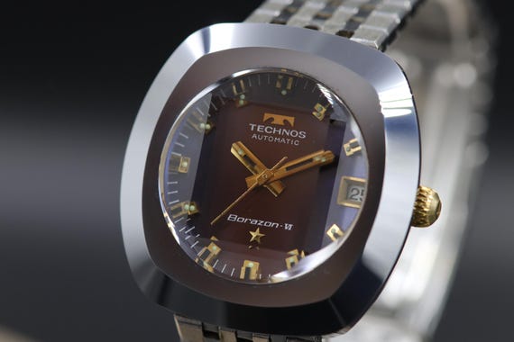 Technos Borazon VI Automatic Date Watch with Cut … - image 14
