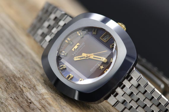 Technos Borazon VI Automatic Date Watch with Cut … - image 5