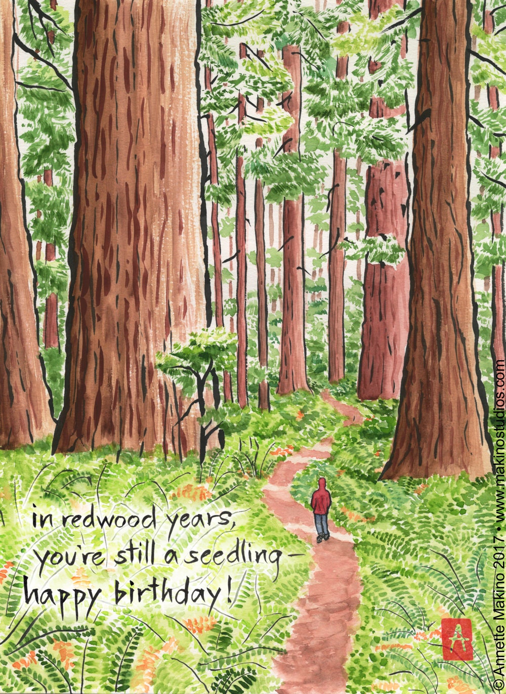 Nature Birthday Card - Etsy
