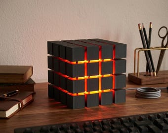 Voxel Cube: Lámpara de escritorio LED moderna